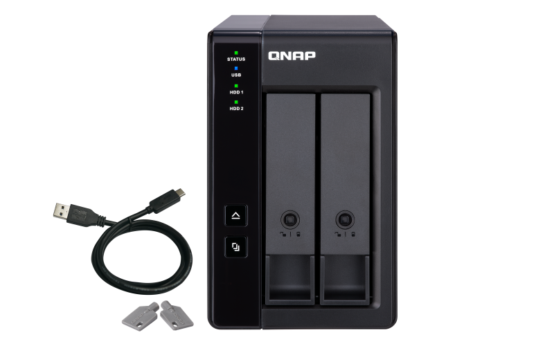 E-shop QNAP TR-002 rozšiřovací jednotka pro PC či QNAP NAS (2x SATA / 1x USB 3.1 typu C - Gen 2) TR-002