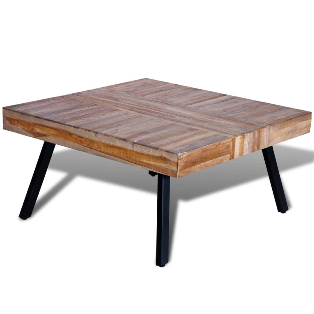 E-shop Multidom Konferenčný stolík, štvorcový, recyklované tíkové drevo