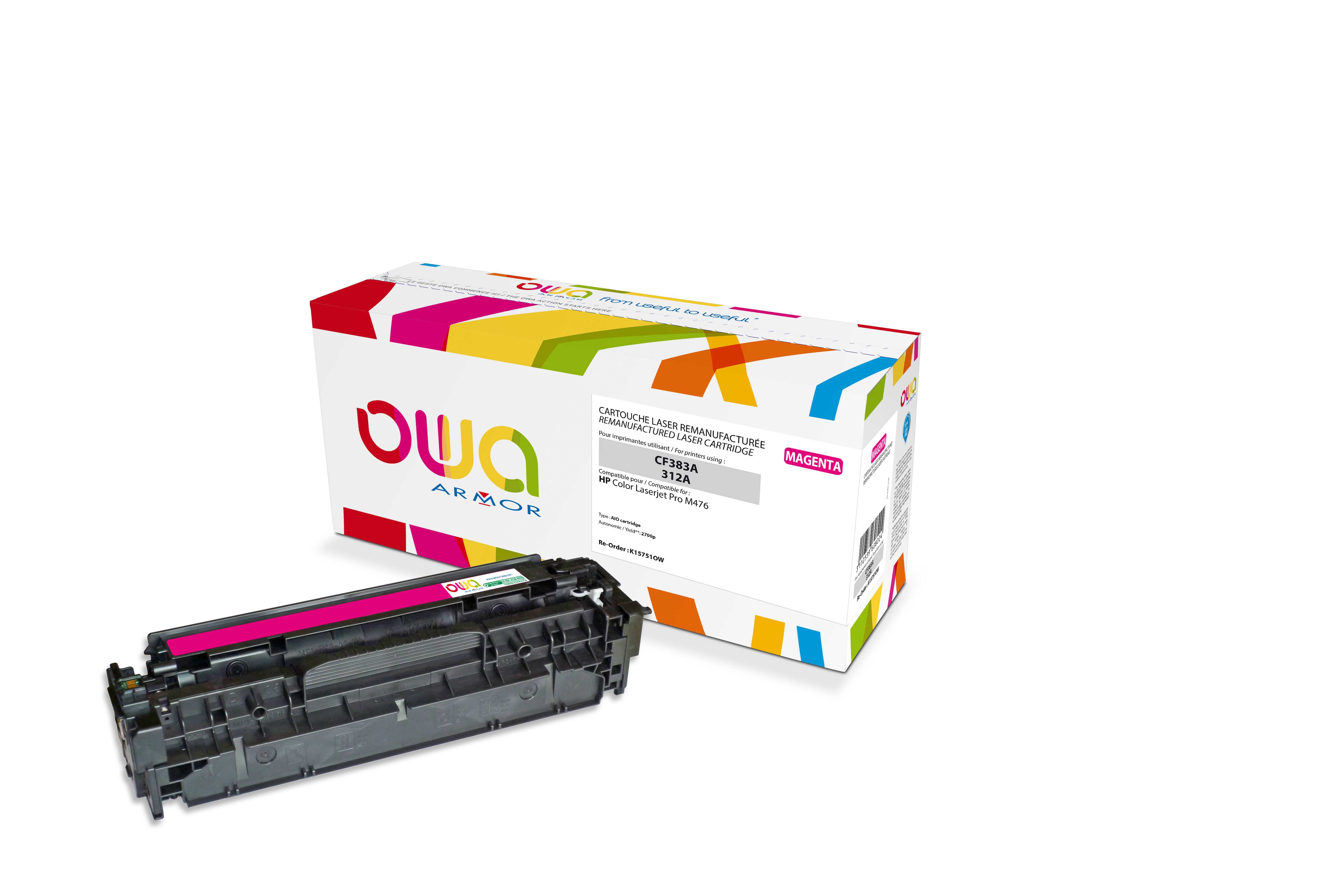 E-shop OWA Armor toner kompatibilní s HP CF383A, 2700st, červená/magenta K15751OW