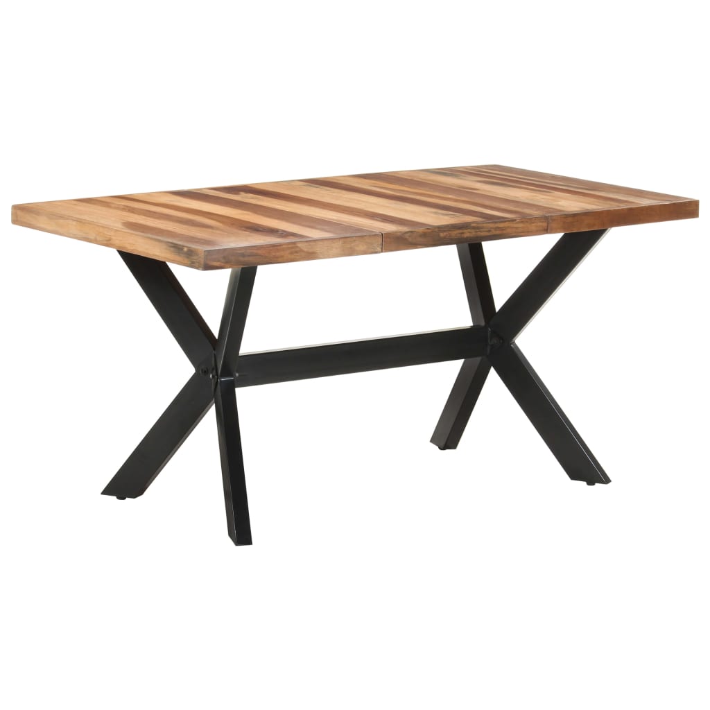E-shop Multidom Jedálenský stôl 160x80x75 cm, drevený masív s medovým náterom