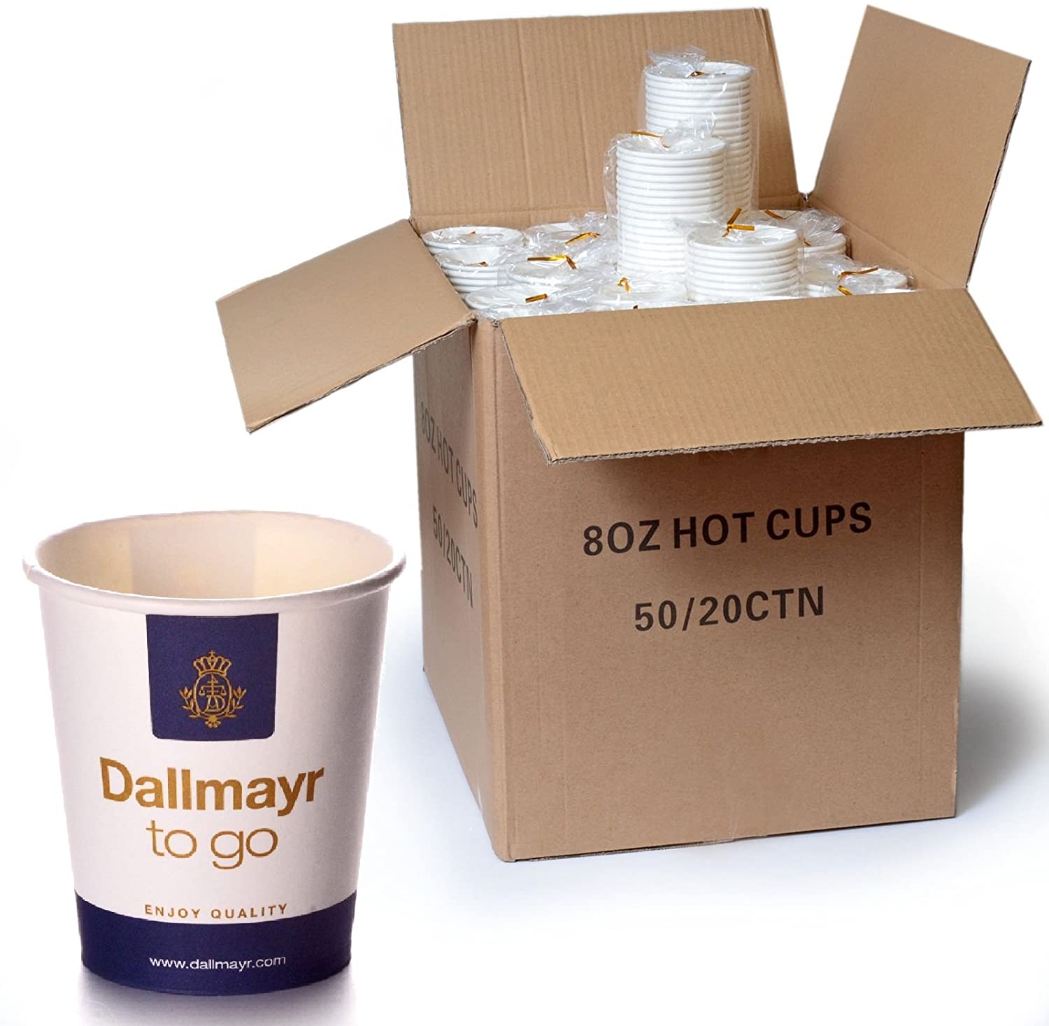 E-shop Dallmayr papierové poháre coffee to go 80 ks