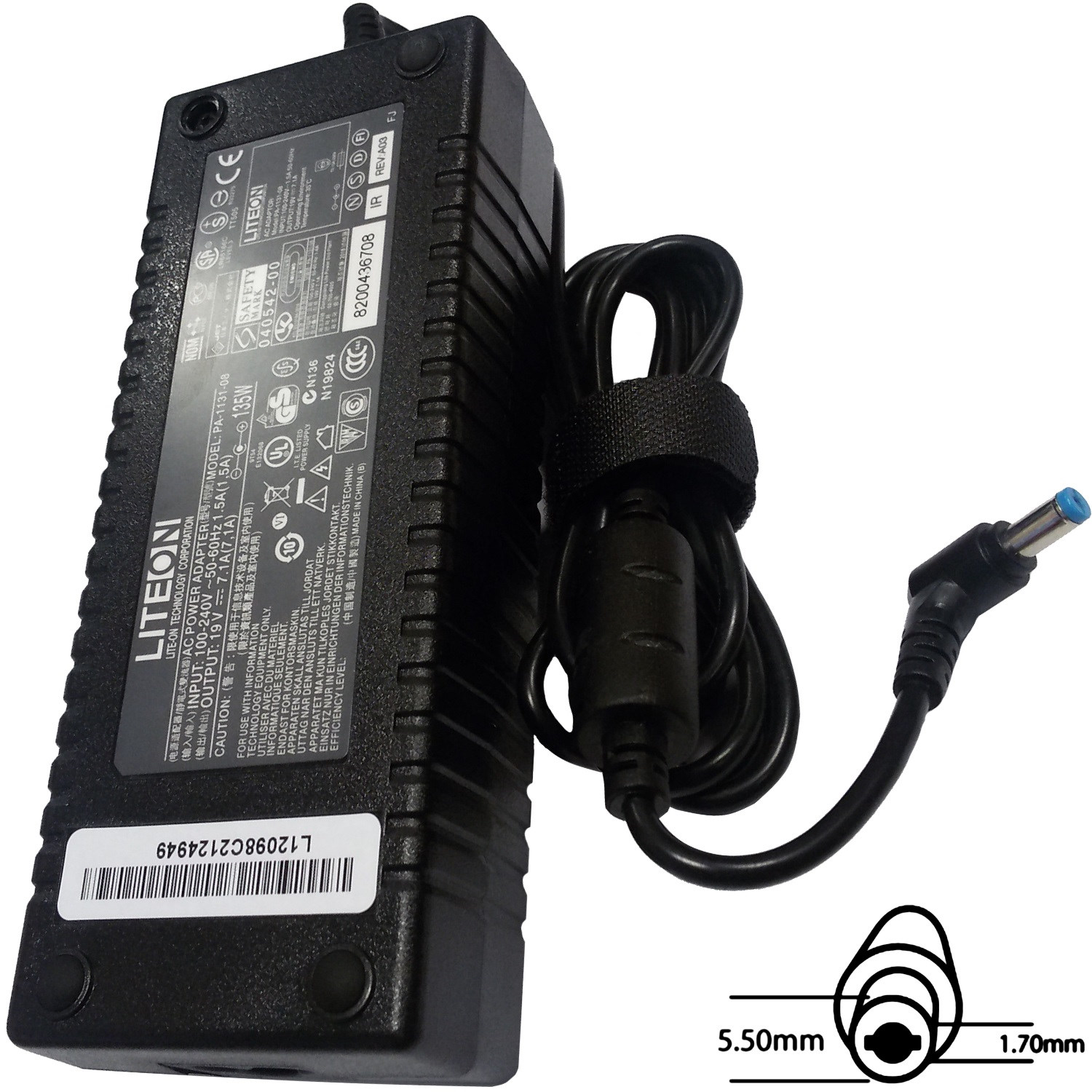 E-shop Acer orig. NTB adaptér 135W19V AC 5.5x1.7 mm (bez síťové šňůry) 77011164