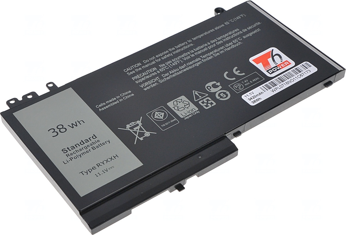 E-shop Baterie T6 power Dell Latitude E5450, E5550, E5250, 3150, 3160, 3420mAh, 38Wh, 3cell, Li-pol NBDE0173
