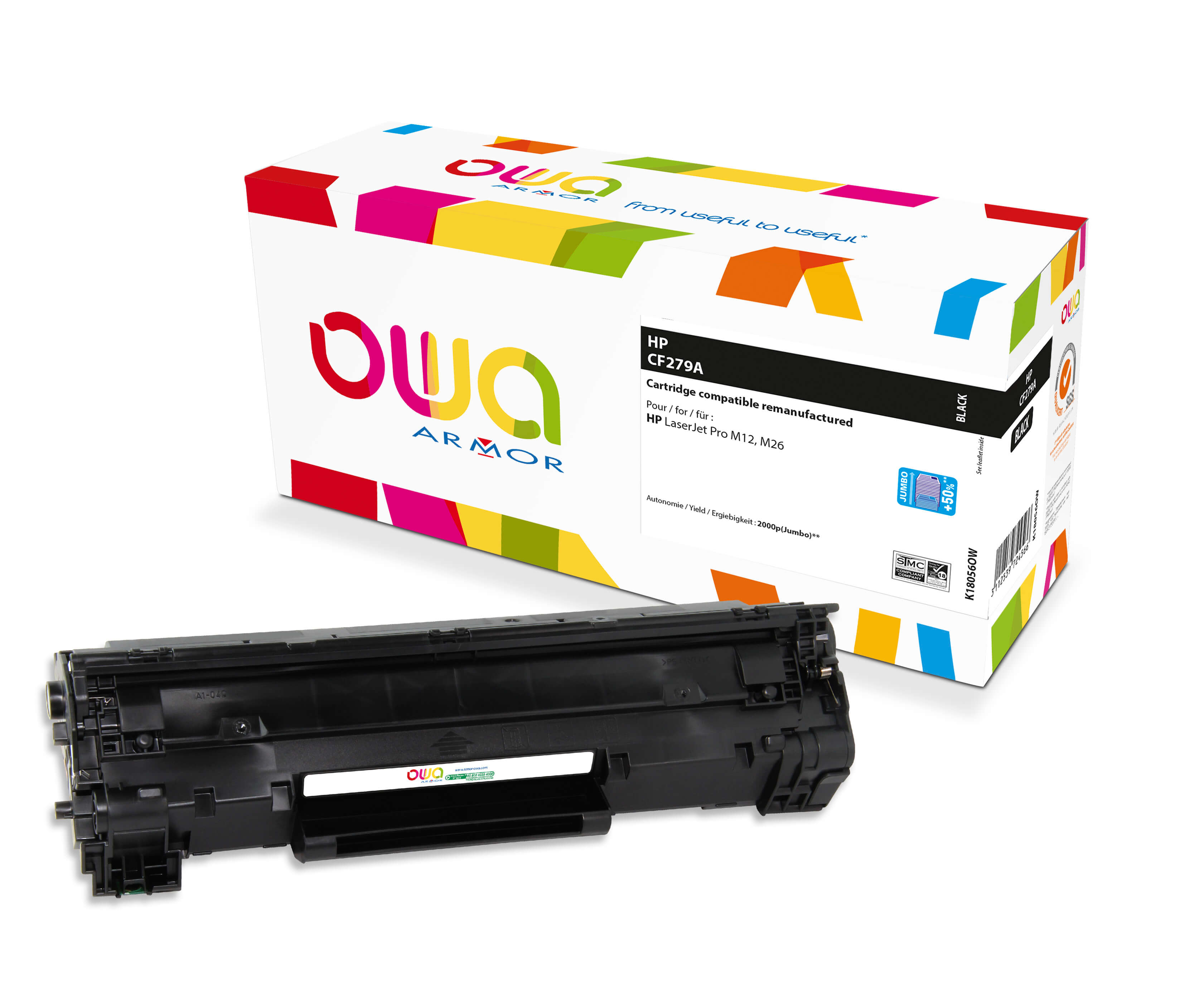 E-shop OWA Armor toner kompatibilní s HP CF279A, 2000st, JUMBO, černá/black K18056OW