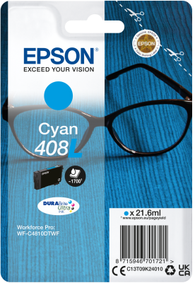 E-shop EPSON Singlepack Cyan 408L DURABrite Ultra Ink C13T09K24010