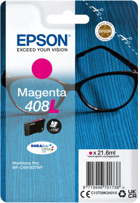 E-shop EPSON Singlepack Magenta 408L DURABrite Ultra Ink C13T09K34010