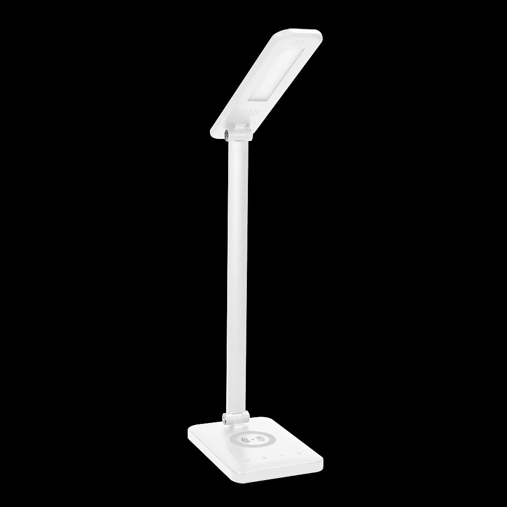 ORNO WIRLE LED 7W stolná lampa s indukčnou nabíjačkou a USB, biela