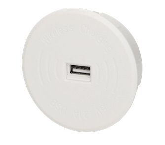 E-shop Vstavaná bezdrôtová indukčná nabíjačka s USB portom ORNO OR-AE-1367/W, biela