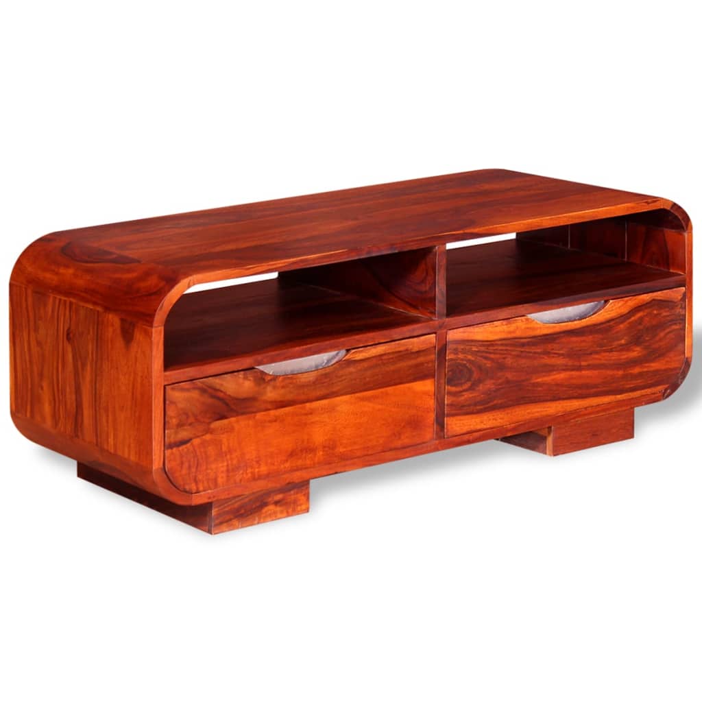 E-shop Multidom Konferenčný stolík, masívne drevo sheesham, 90x40x35 cm