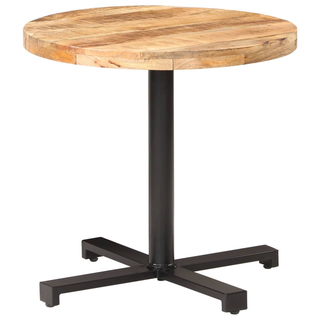 E-shop Multidom Bistro stolík okrúhly Ø80x75 cm surové mangovníkové drevo