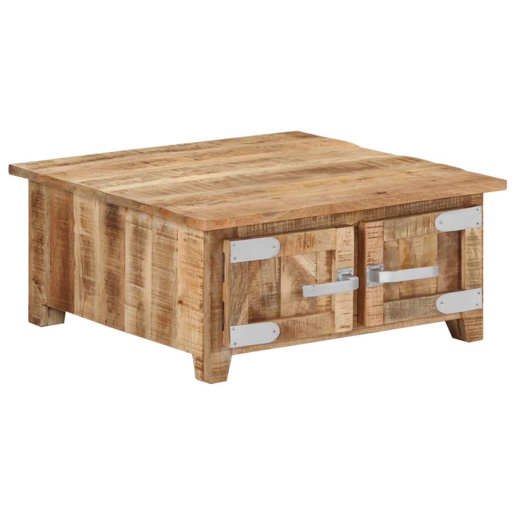 E-shop Multidom Konferenčný stolík 67x67x30 cm masívne mangovníkové drevo