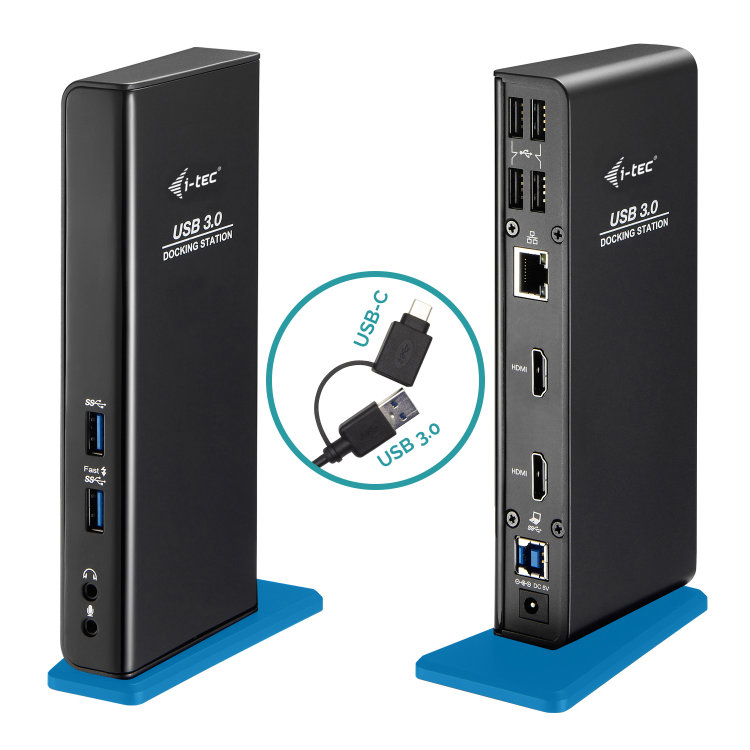 E-shop i-tec USB 3.0/USB-C Dual HDMI Docking Station U3DUALHDMIDOCK
