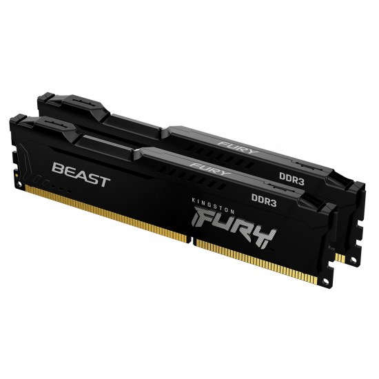E-shop Kingston FURY Beast/DDR3/16GB/1866MHz/CL10/2x8GB/Black KF318C10BBK2/16