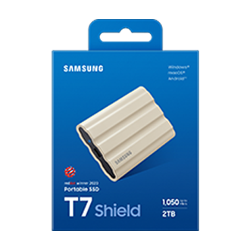 Samsung T7 Shield/2TB/SSD/Externý/2.5''/Béžová/3R