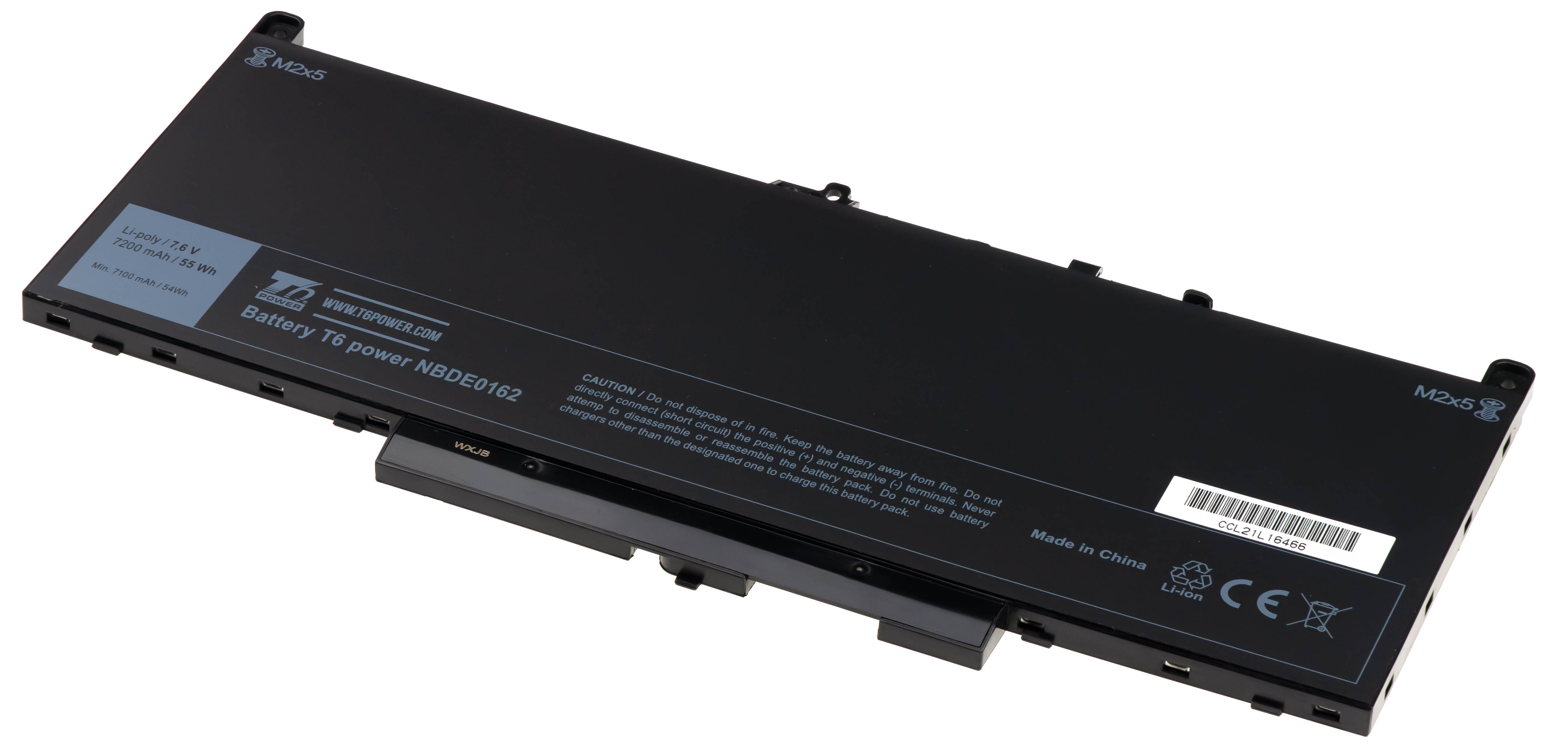 E-shop Baterie T6 Power Dell Latitude E7270, E7470, 12 E7270, 14 7470, 7200mAh, 55Wh, 4cell, Li-pol NBDE0162