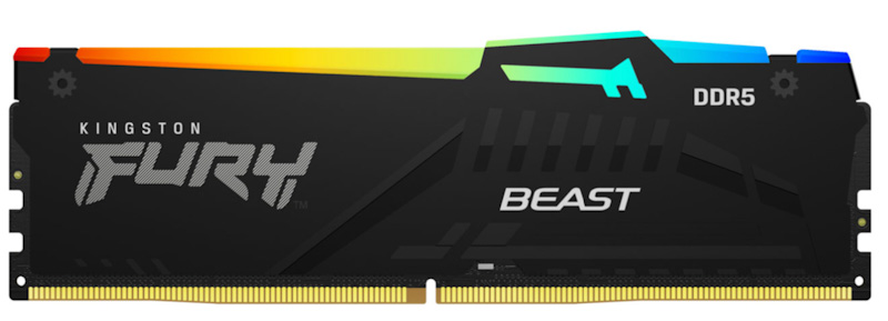 E-shop Kingston FURY Beast/DDR5/32GB/5200MHz/CL40/1x32GB/RGB KF552C40BBA-32
