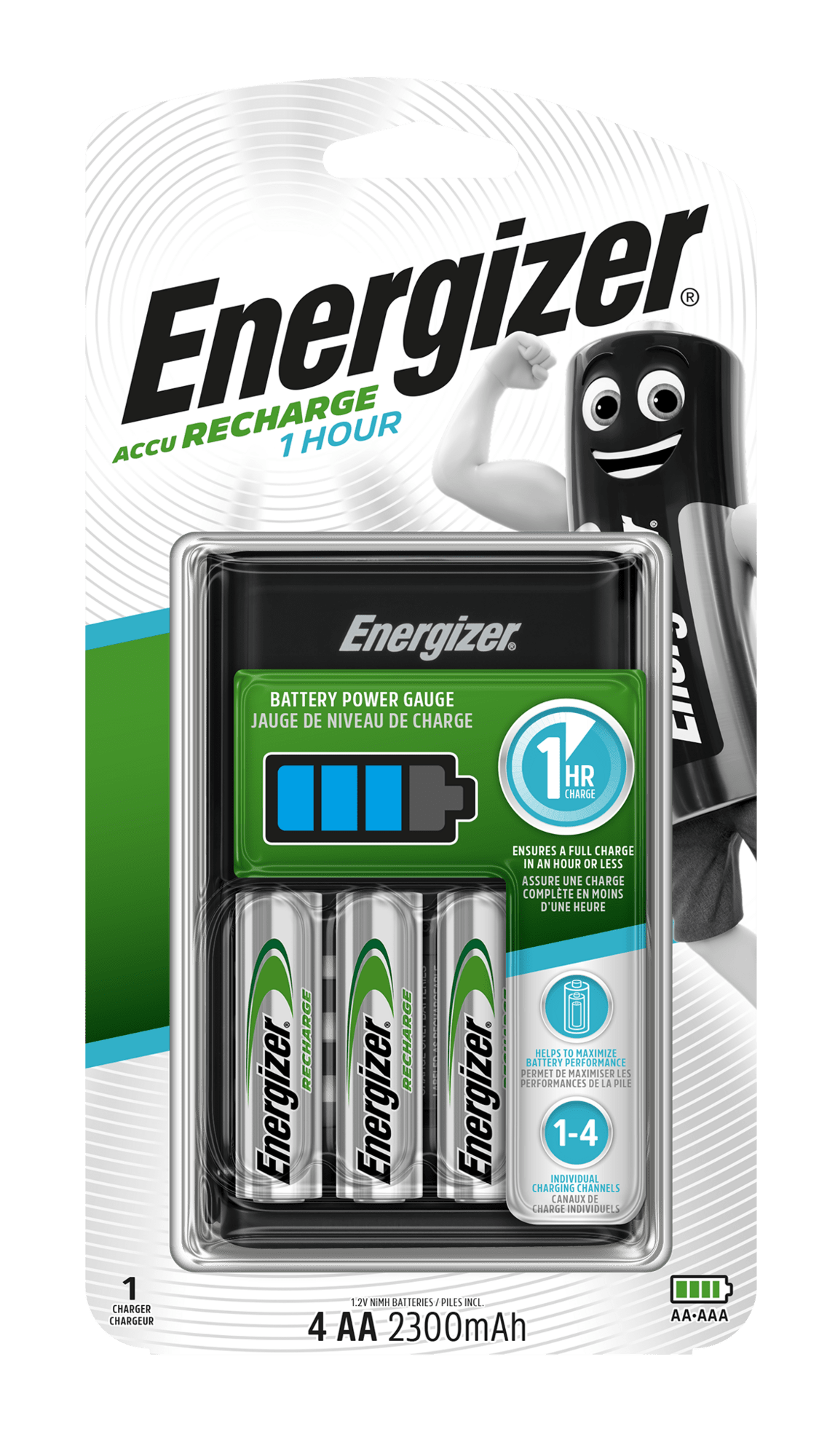 E-shop Energizer nabíjačka 1HR Charger 4 x AA 2300 mAh