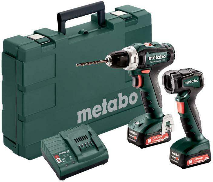 E-shop Metabo Set PowerMaxx BS 12+ULA Aku Vŕtačka so skrutkovačom 601036900