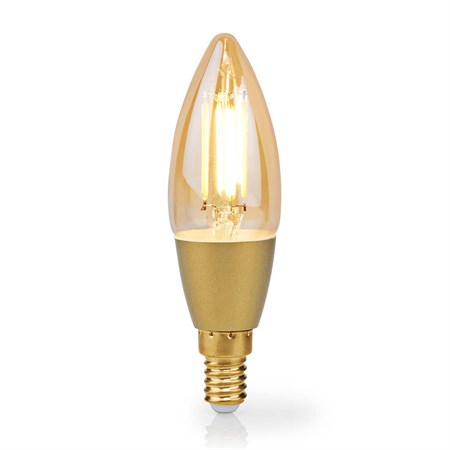 E-shop Smart LED žiarovka E14 4.9W teplá biela Nedis WIFILRF10C37 WiFi Tuya