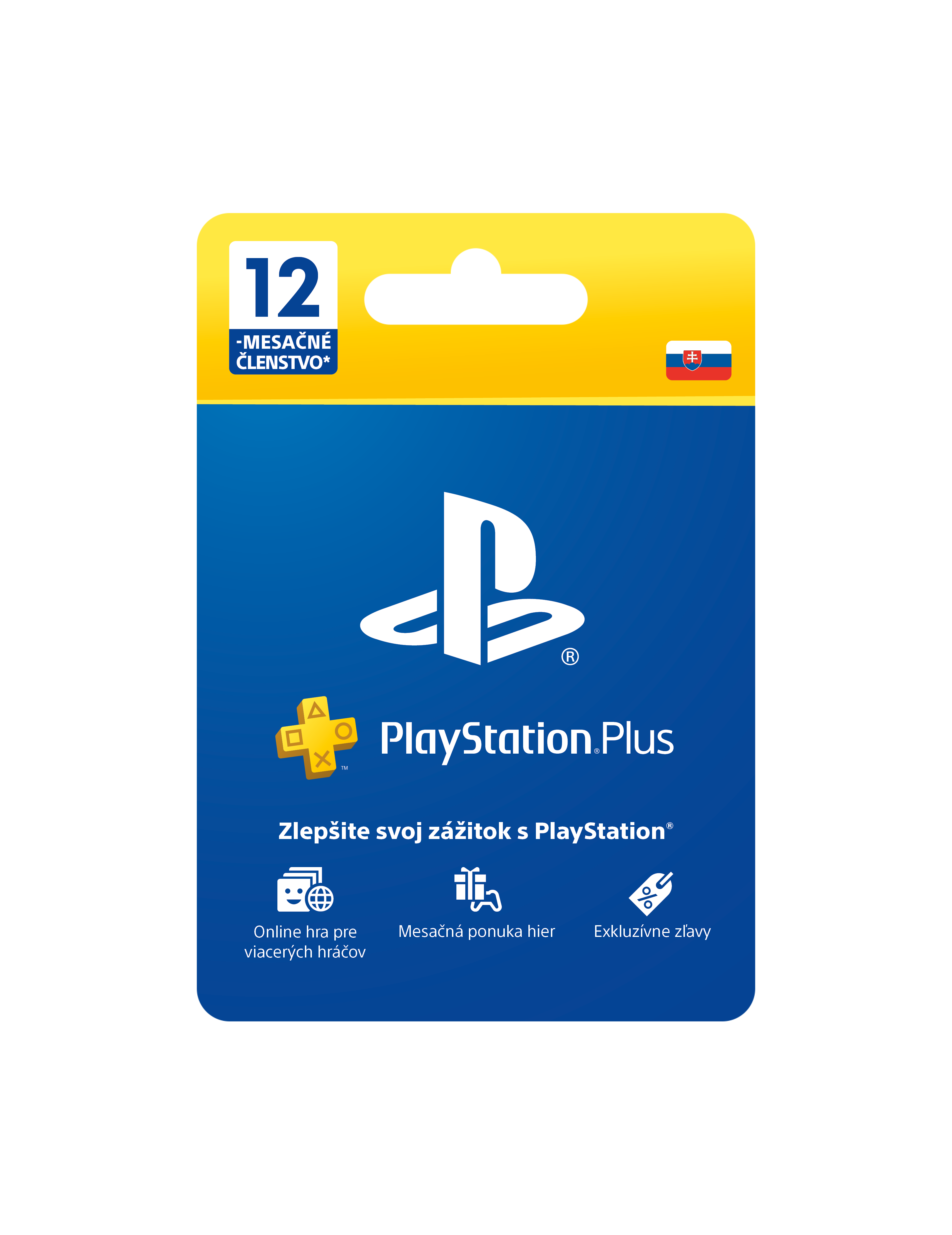Sony PlayStation Plus členstvo 12 mesiacov SK