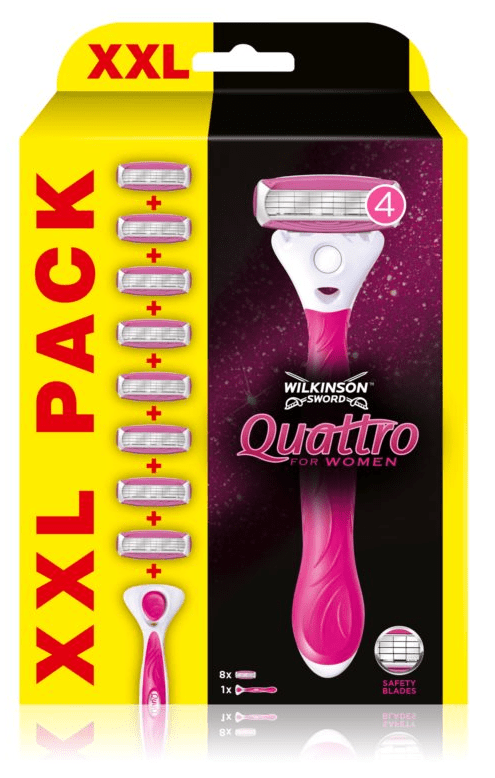 E-shop Wilkinson Quattro for Women Blades XXL Pack dámsky holiaci strojček (7001147Y)