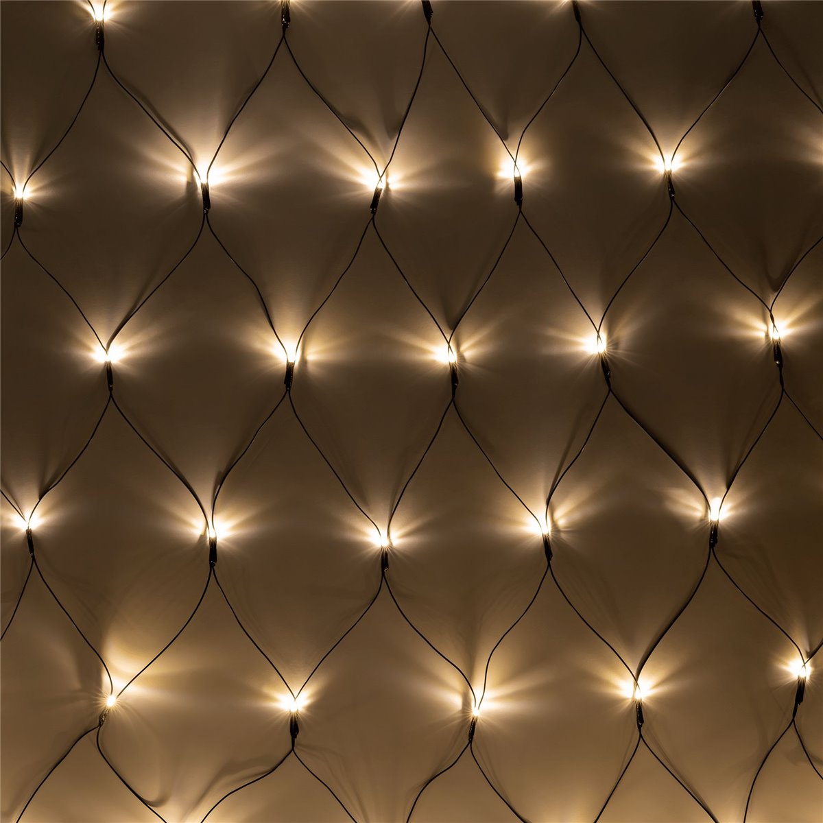 E-shop Vianočná LED sieť vonkajšia, teplá biela REBEL