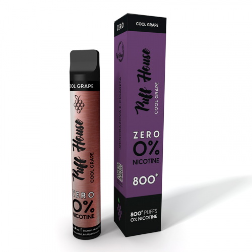E-shop Jednorazová e-cigareta Puff House, Cool Grape ZERO 800+