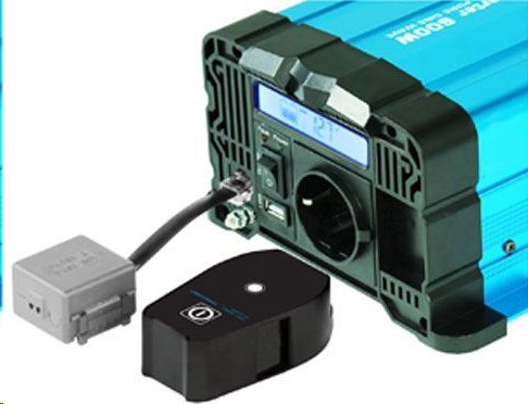 Menič napätia G525B Solarvertech FS1000 12V/230V 1000W + USB, diaľkové ovládanie, čistá sinusovka