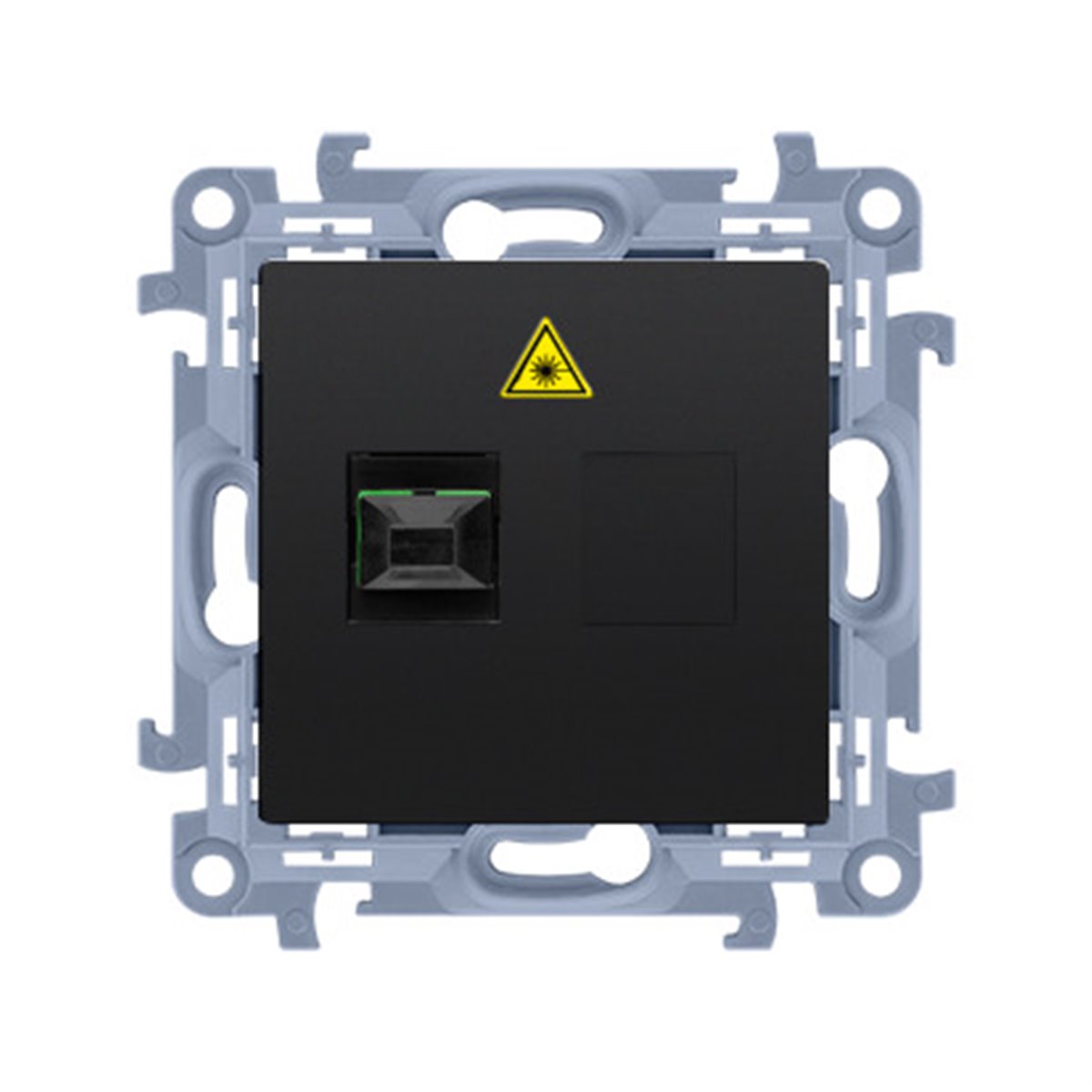 E-shop KONTAKT-simon Optická zásuvka SC/APC Simon 10 modul čierna matná