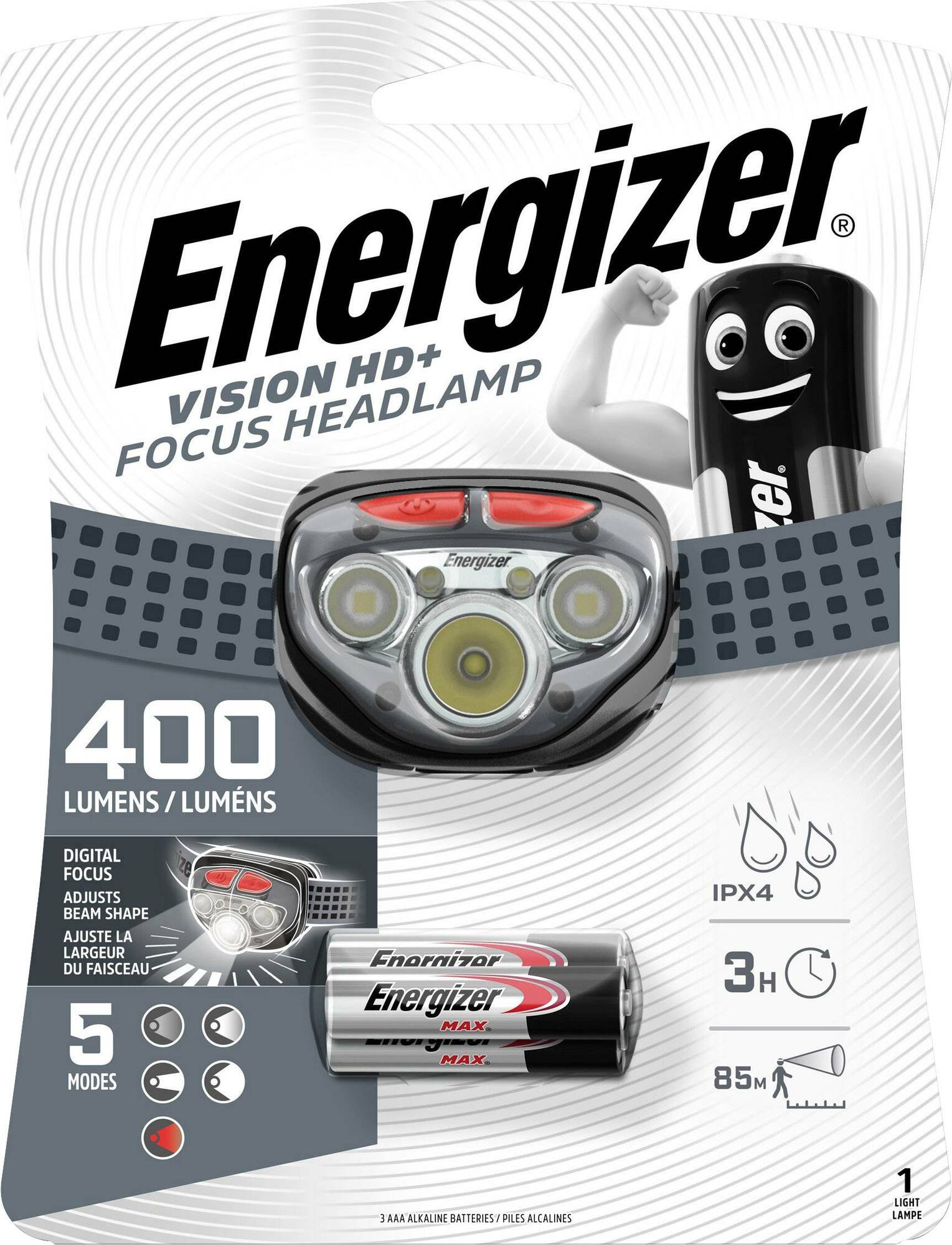 E-shop Energizer LED čelovka Vision HD+ Focus 3 x AAA