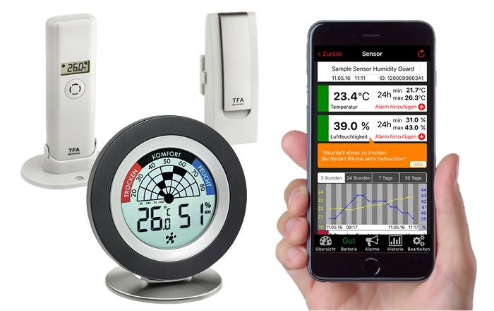 E-shop 31.4008.02 TFA WeatherHub SET8 Bezdrôtový Monitor Klímy