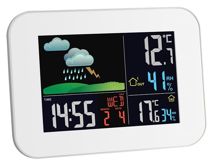 E-shop 35.1136.02 TFA PRIMAVERA Bezdrôtová meteostanica s farebným displejom, biela