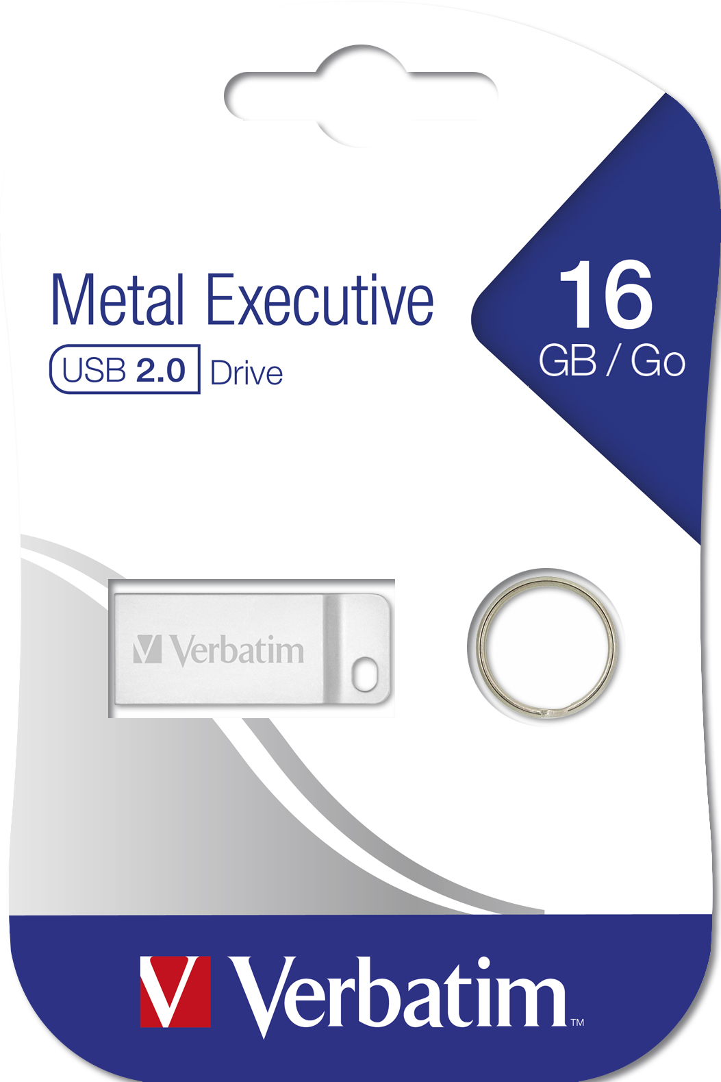 E-shop VERBATIM Store 'n' Go Metal Executive 16GB USB 2.0 stříbrná 98748