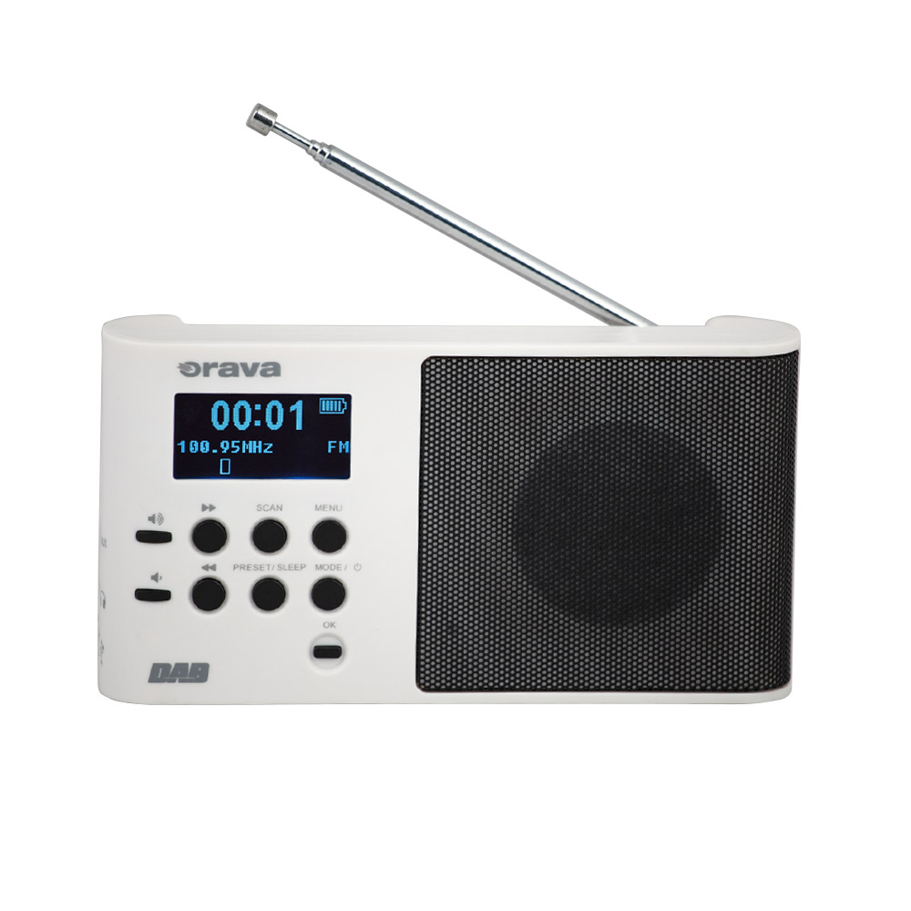 E-shop ORAVA DAB W Digitálne DAB/FM prenosné rádio