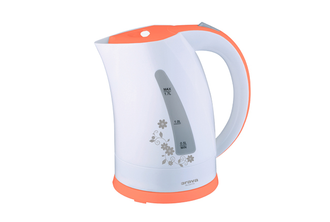 E-shop ORAVA VK-3417 P Varná kanvica 1,7 l, bielo-oranžová