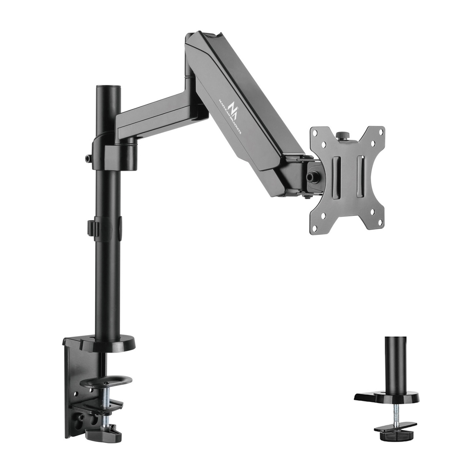 E-shop Maclean Držiak monitora Maclean, dvojité rameno, s plynovou pružinou, 17"-32", 8 kg, MC-775