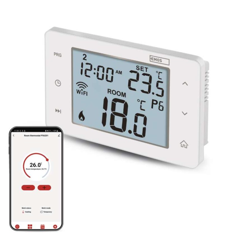 E-shop EMOS Izbový programovateľný drôtový WiFi GoSmart termostat P56201