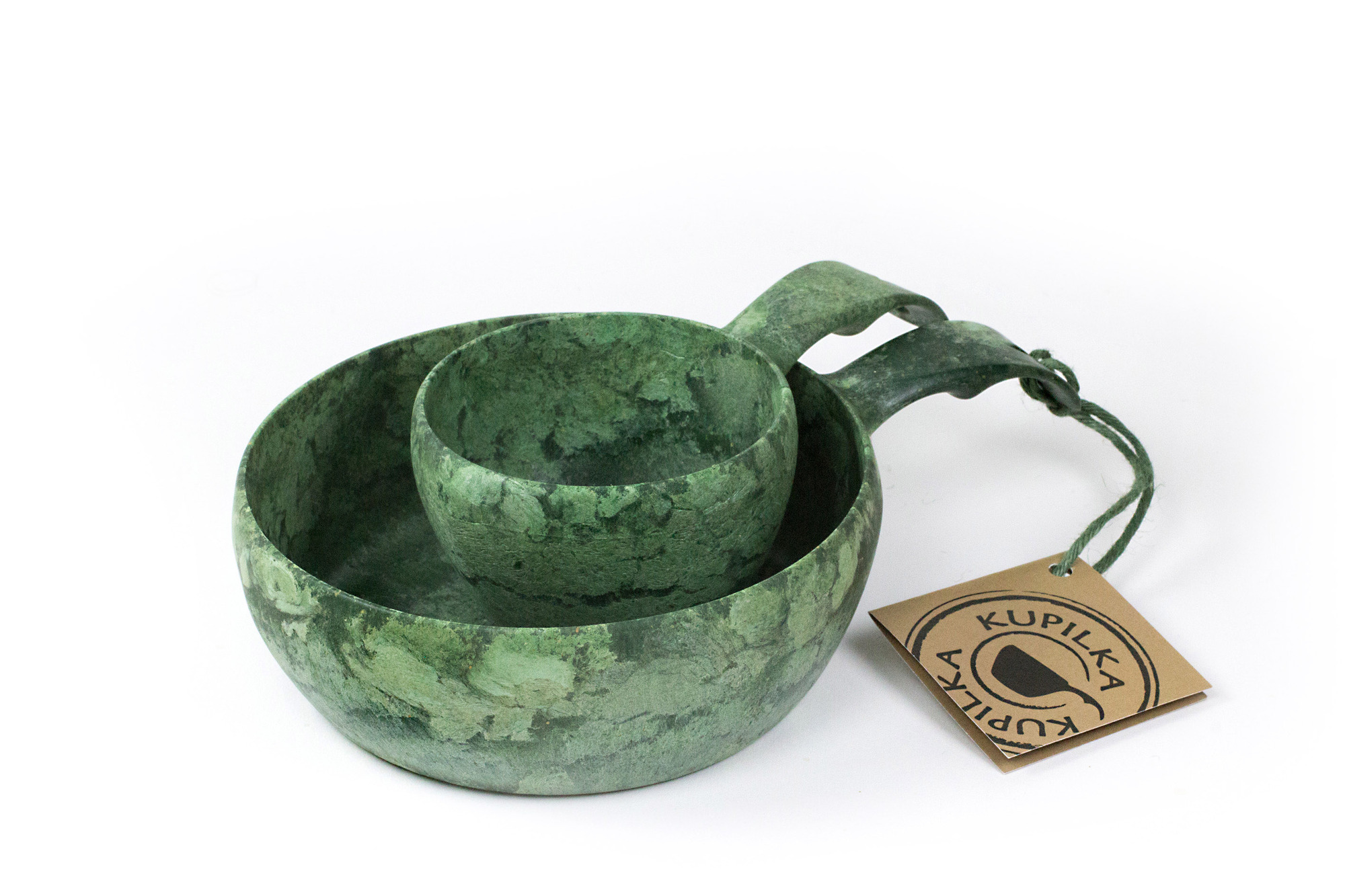 E-shop 3055210152B Kupilka 55 + 21 SET Green - zelená súprava misky a hrnčeka, v balení