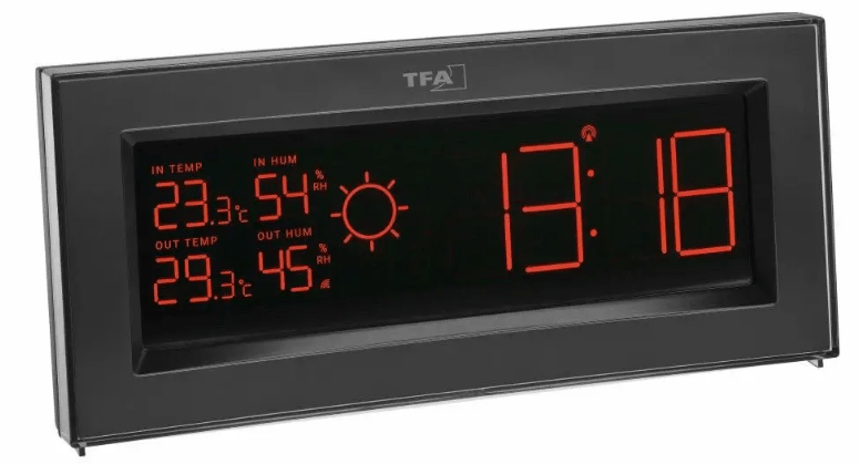 E-shop 35.1147.01.IT TFA Coloris bezdrôtová meteostanica s farebným displejom, s čidlom 30.3224.02, čierna