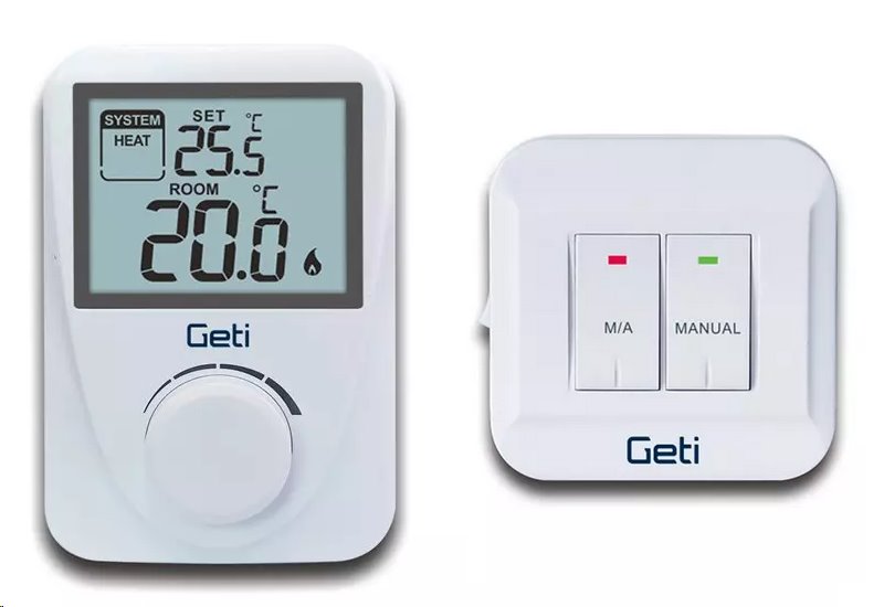 Bezdrôtový termostat GETI GRT02