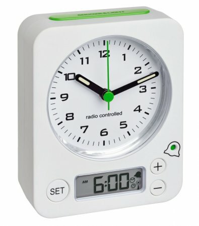 E-shop 60.1511.02.04 TFA COMBO bezdrôtový budík s digitálnym nastavením, bielo-zelený