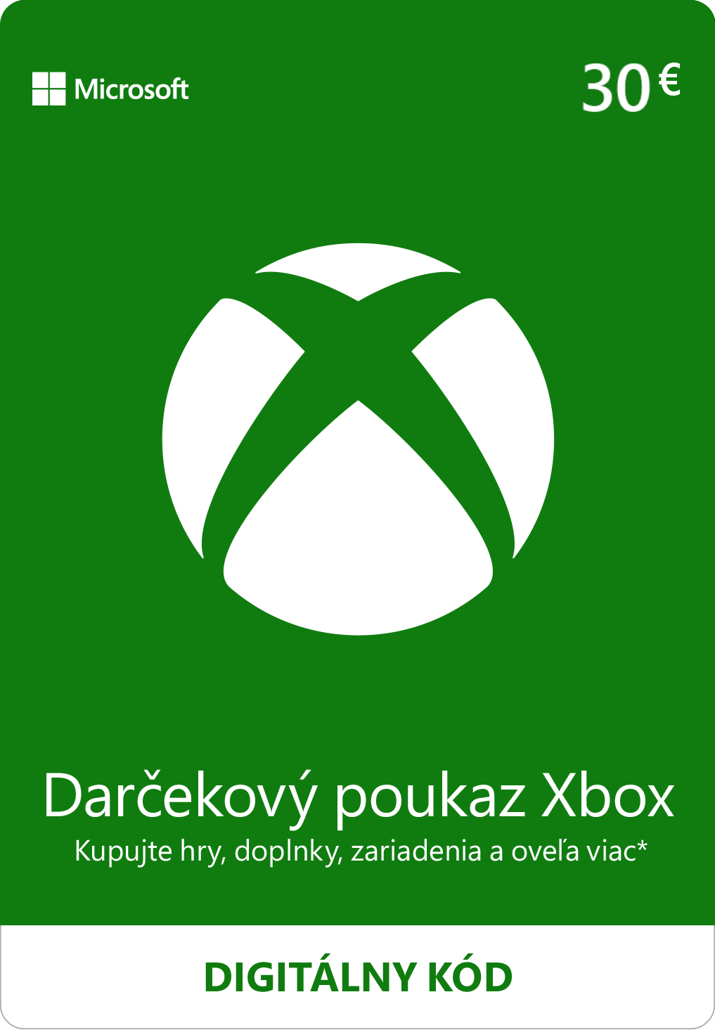 ESD XBOX - Darčeková karta Xbox 30 EUR