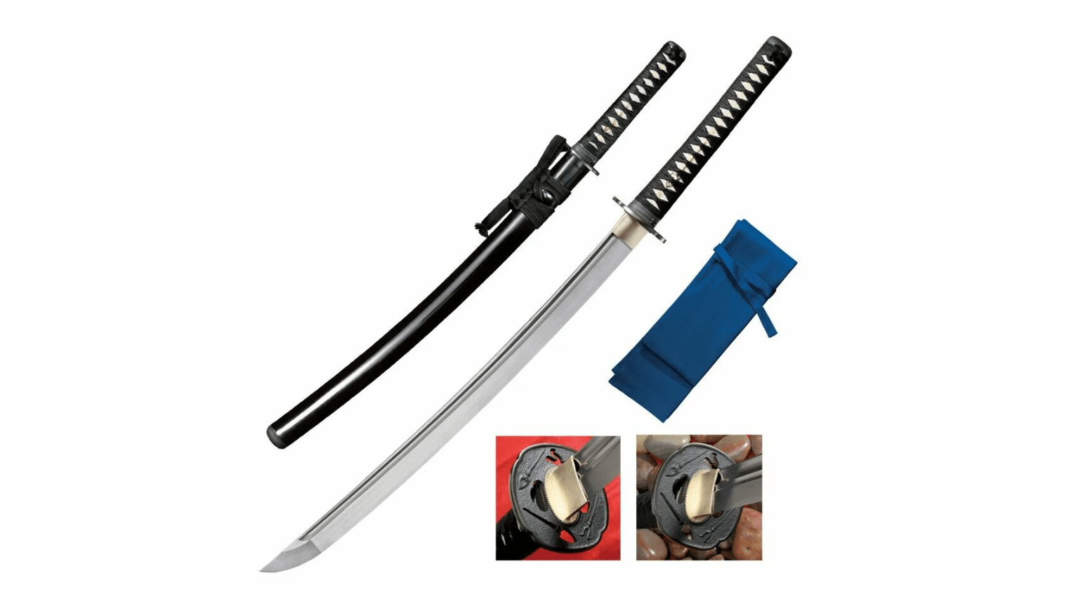 E-shop Cold Steel 88BCK Chisa Katana kratší meč/katana 62,2 cm, drevo, koža, kov, drevené puzdro