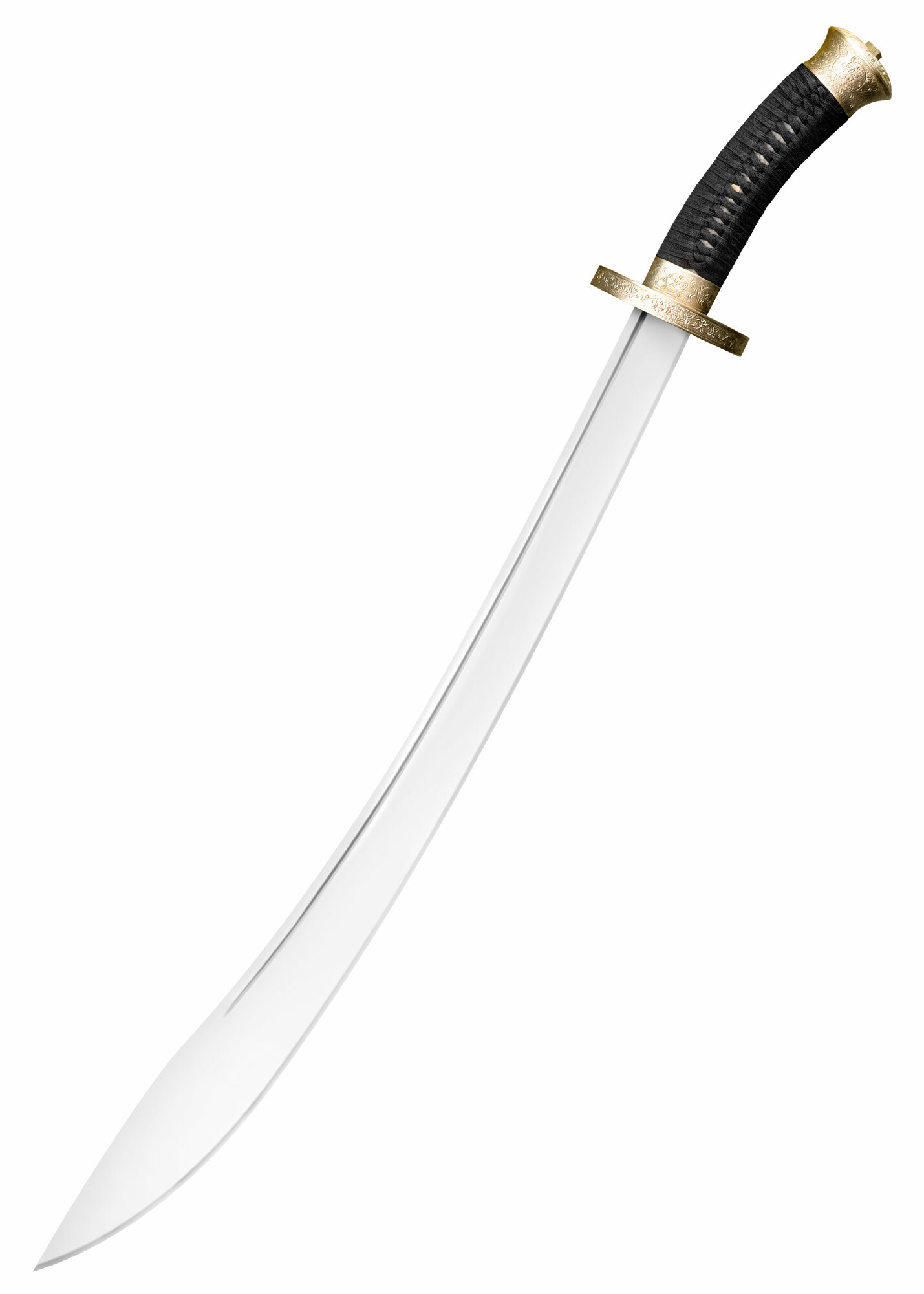 E-shop Cold Steel 88BBB Willow Leaf Sword zberateľský meč 67,6 cm, mosadz, koža, kožené puzdro