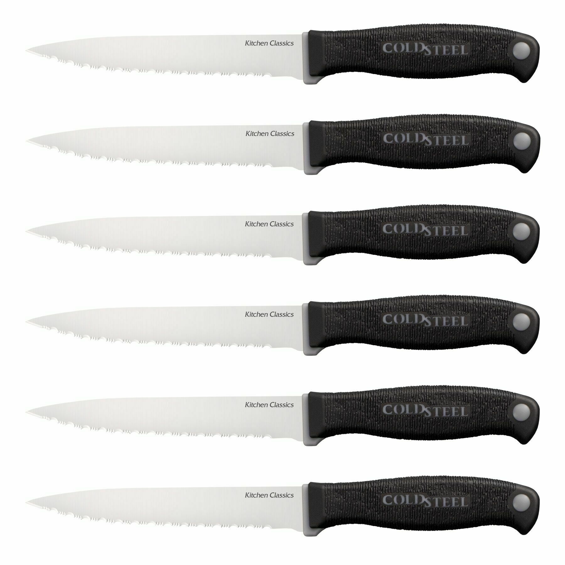 E-shop Cold Steel 59KSS6Z Knife Set súprava 6 ks steakových nožov 12 cm, plast, guma
