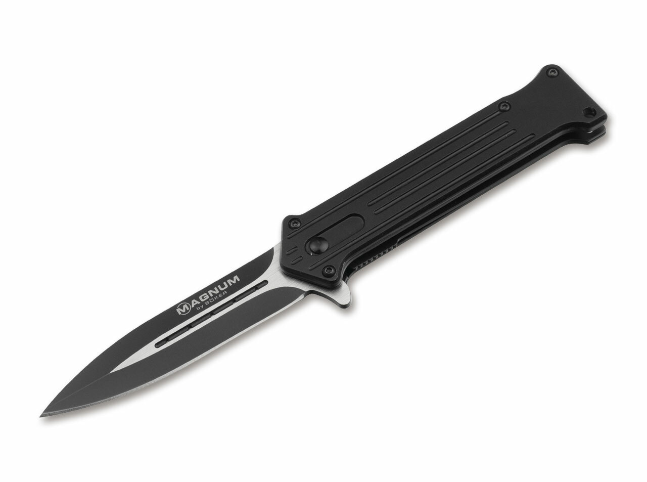 Magnum 01LL322 INTRICATE COMPACT vreckový nôž s asistenciou 8,5 cm, čierna, hliník