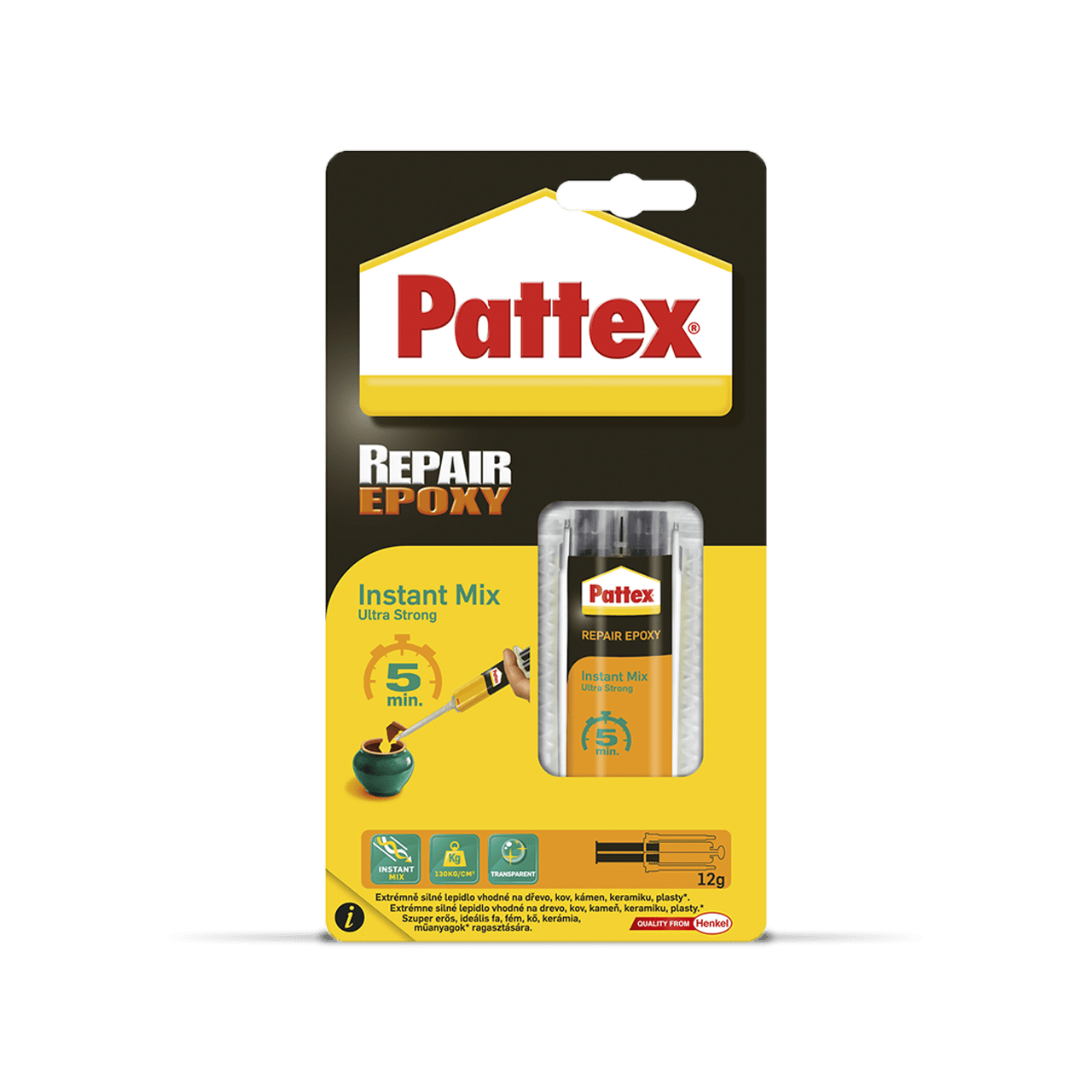 E-shop 2751322 Pattex Repair Epoxy Ultra Strong 5 min, striekačka, 11 ml