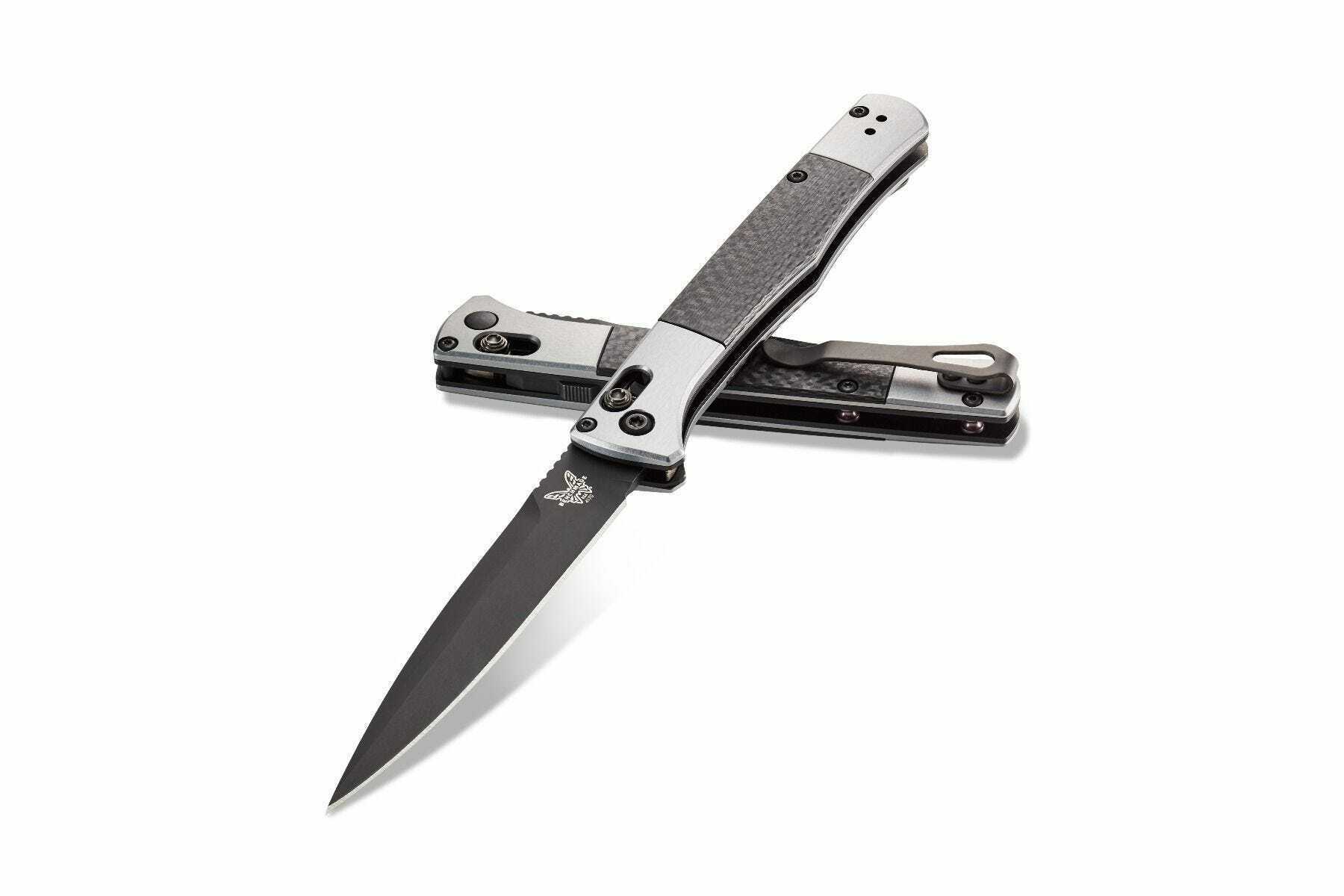 E-shop Benchmade 4170BK FACT automatický vreckový nôž 10 cm, čierna DLC, hliník, uhlíkové vlákno