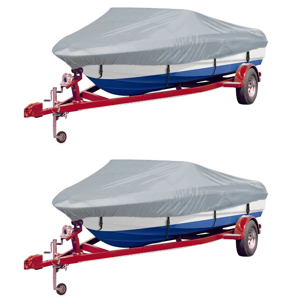 E-shop Multidom Kryty na čln 2 ks sivé dĺžka 610-671 cm šírka 254 cm