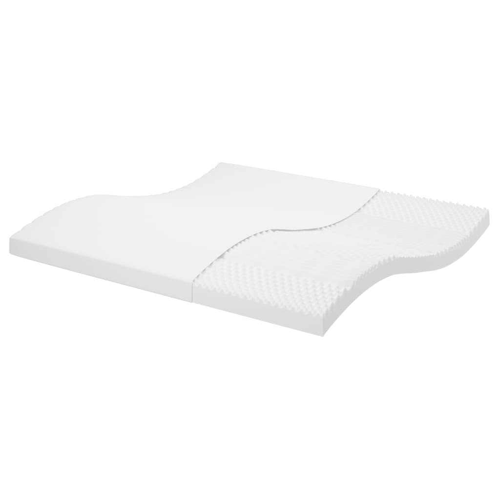 E-shop Multidom Penový matrac biely 200x200 cm 7 zón tvrdosť 20 ILD